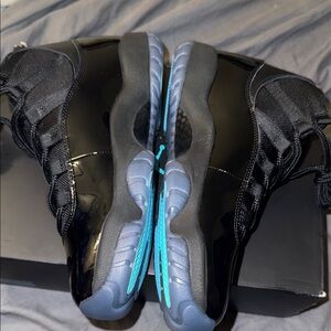 Jordan Black and Blue Sneakers